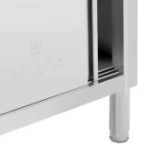 Catering-Tisch mit Schrank mit Schiebetüren, STAHL, 120 x 50 cm, bis zu 390 kg 3