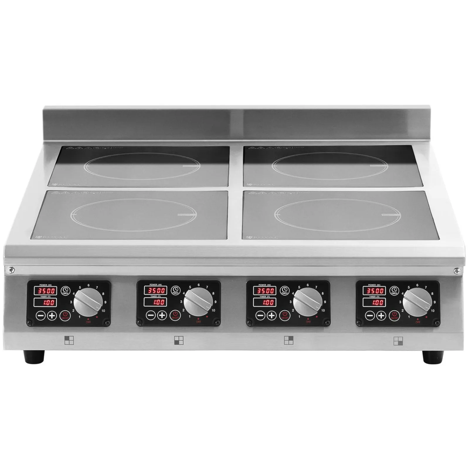 4-burner induction cooktop with timer, 400 V, 4 x 3500 W 5