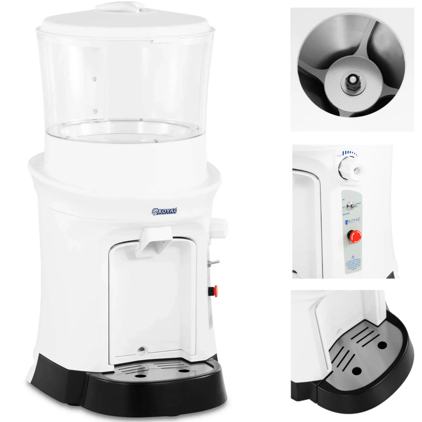 12 literes elektromos jégtörő, 320 fordulat/perc, 400 W