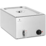 Elektromos vízfürdő csapokkal, GN 1/1, 600 W 2