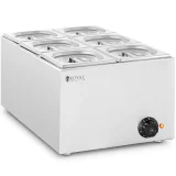 Elektrischer Warmhaltebehälter 6 x GN 1/6 640 W 2