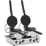 Gofrownica bąbelkowa podwójna do gofrów bubble waffle TEFLON 2 x 1400 W 2