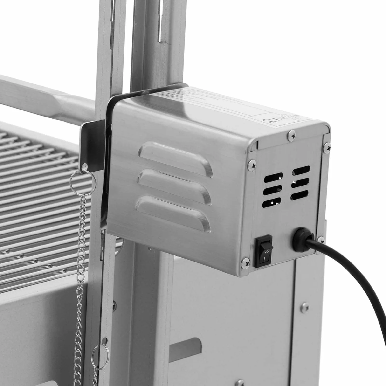 Szénparázsos grill elektromos forgóspitával malac sütéséhez, 13 W, 40 kg, 127 cm 3