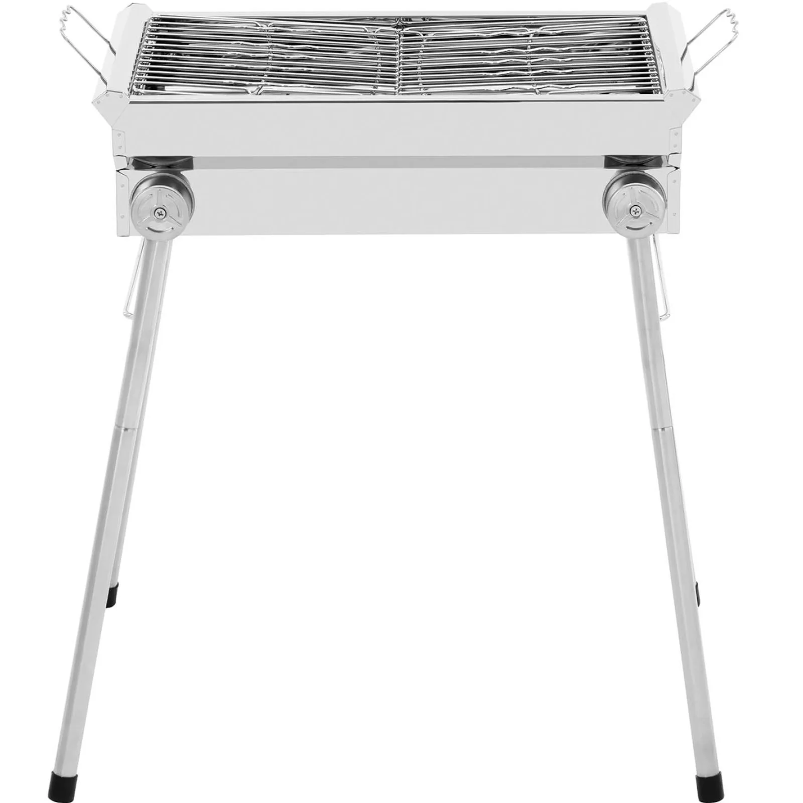 Összecsukható szénparázsas grill 43 x 25 cm-es rácsokkal 6