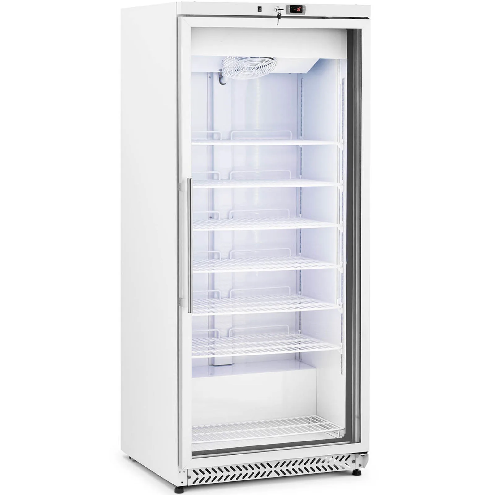 Congelator cu ușă din sticlă, 7 rafturi, 580 L, 492 L - alb 2