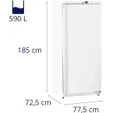 Frigider comercial STAL, 4 rafturi, 590 L, 228 L - alb 9