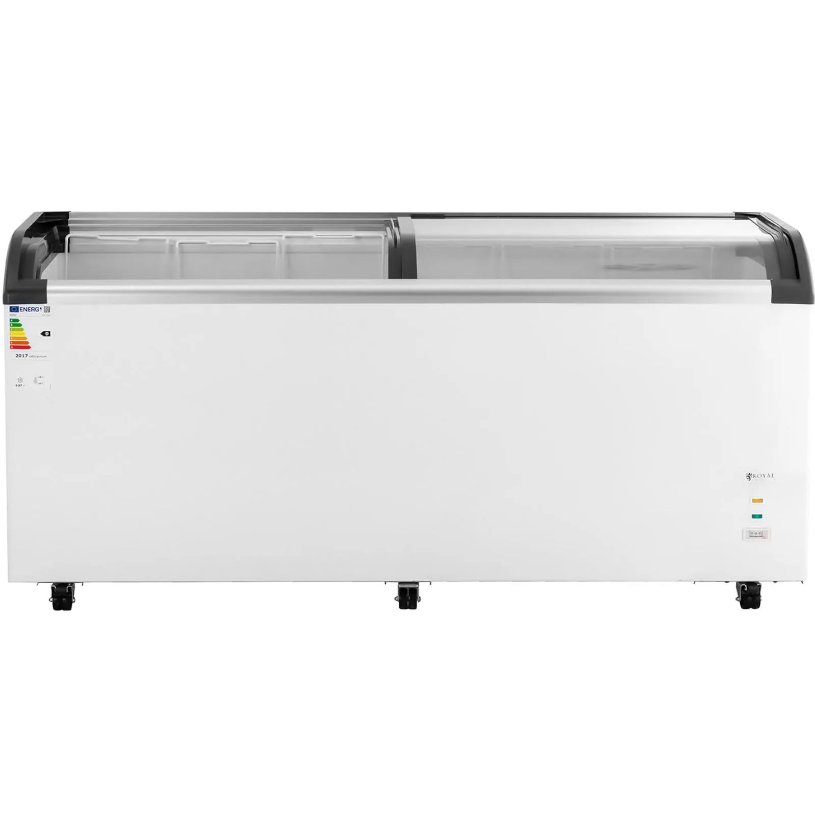 Congelator orizontal cu ușă de sticlă, 545 L x 252 L, pentru înghețată și alimente congelate 6