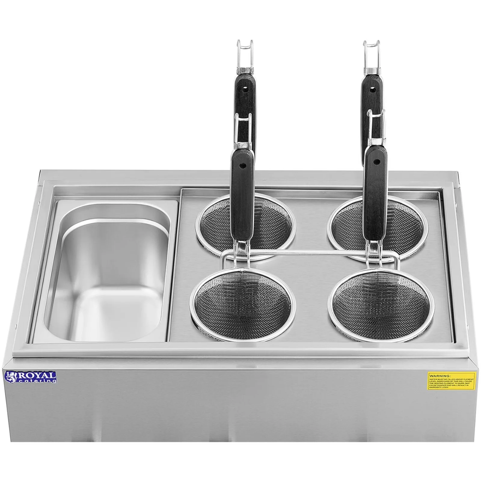 Makaroniarka warnik do gotowania makaronu z kranikami 4 kosze + GN 1/3 3 x 6,5 l 3000 W 5