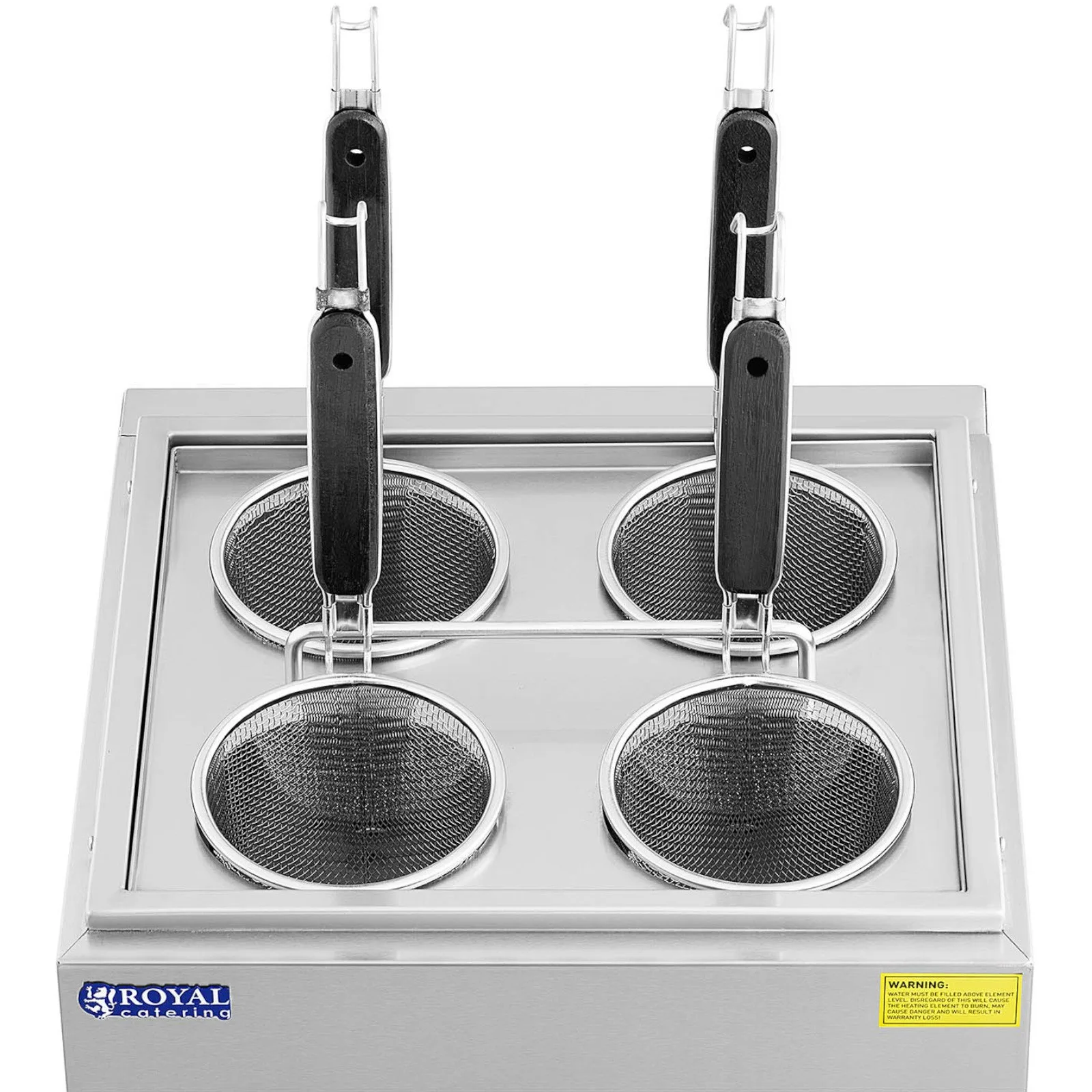 Tésztaszűrő csapokkal, 4 kosárral, 2 x 6,5 l, 3000 W 5