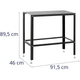 Stol za zavarivanje i montažu s perforiranom gornjom plohom od 3 mm, 91,5 x 46 cm, do 100 kg 4