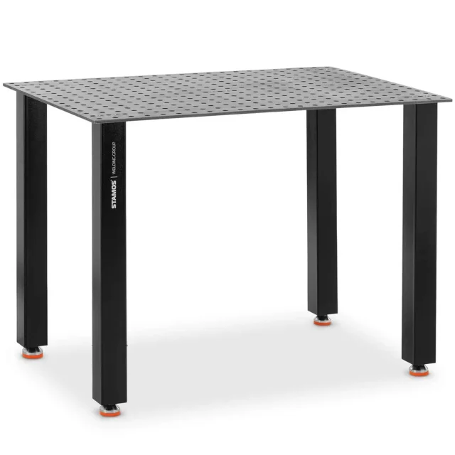 Hegesztő- és szerelőasztal perforált asztallappal, 10 mm, 120 x 80 cm, max. 150 kg