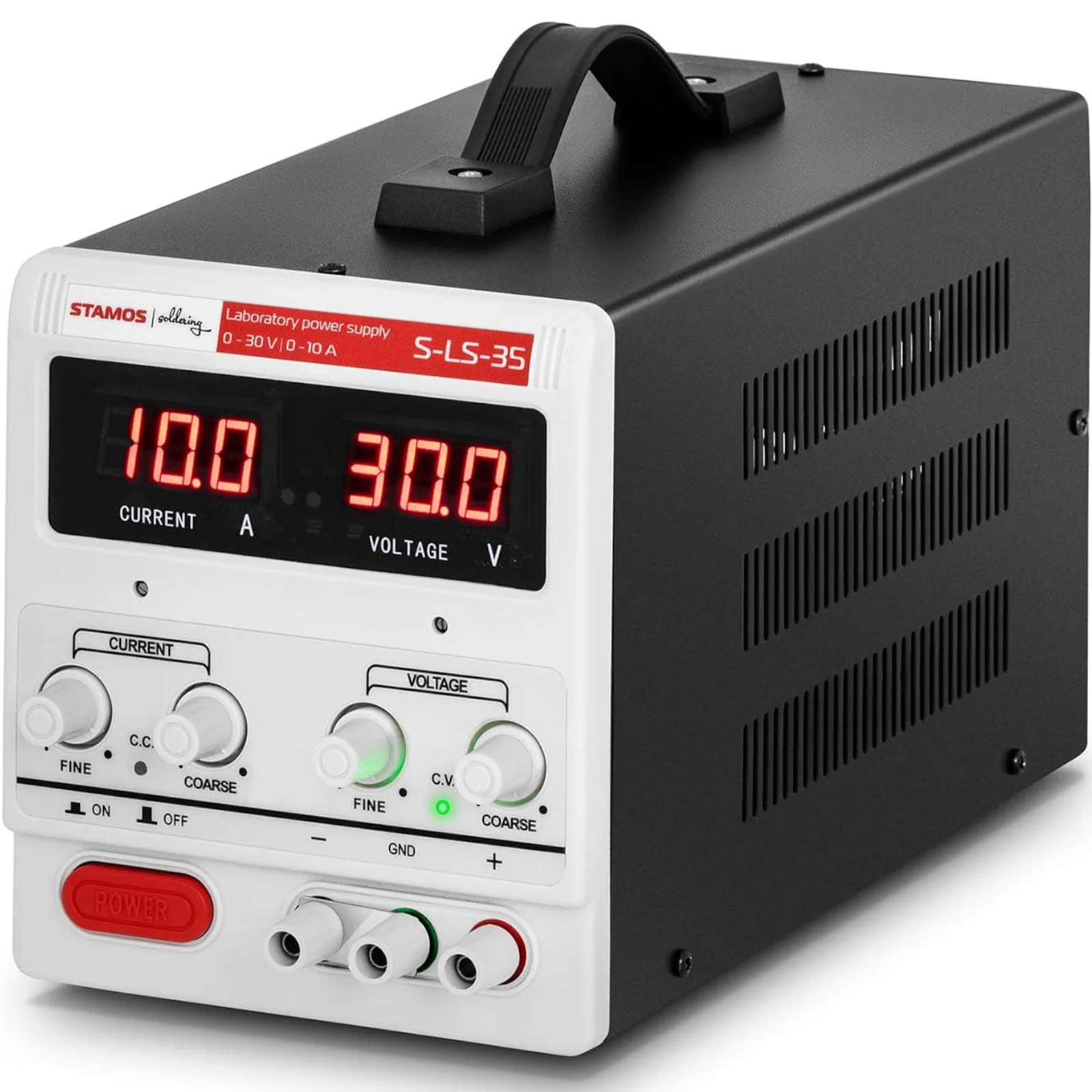 Laboratóriumi tápegység 0–30 V 0–10 A DC 300 W LED