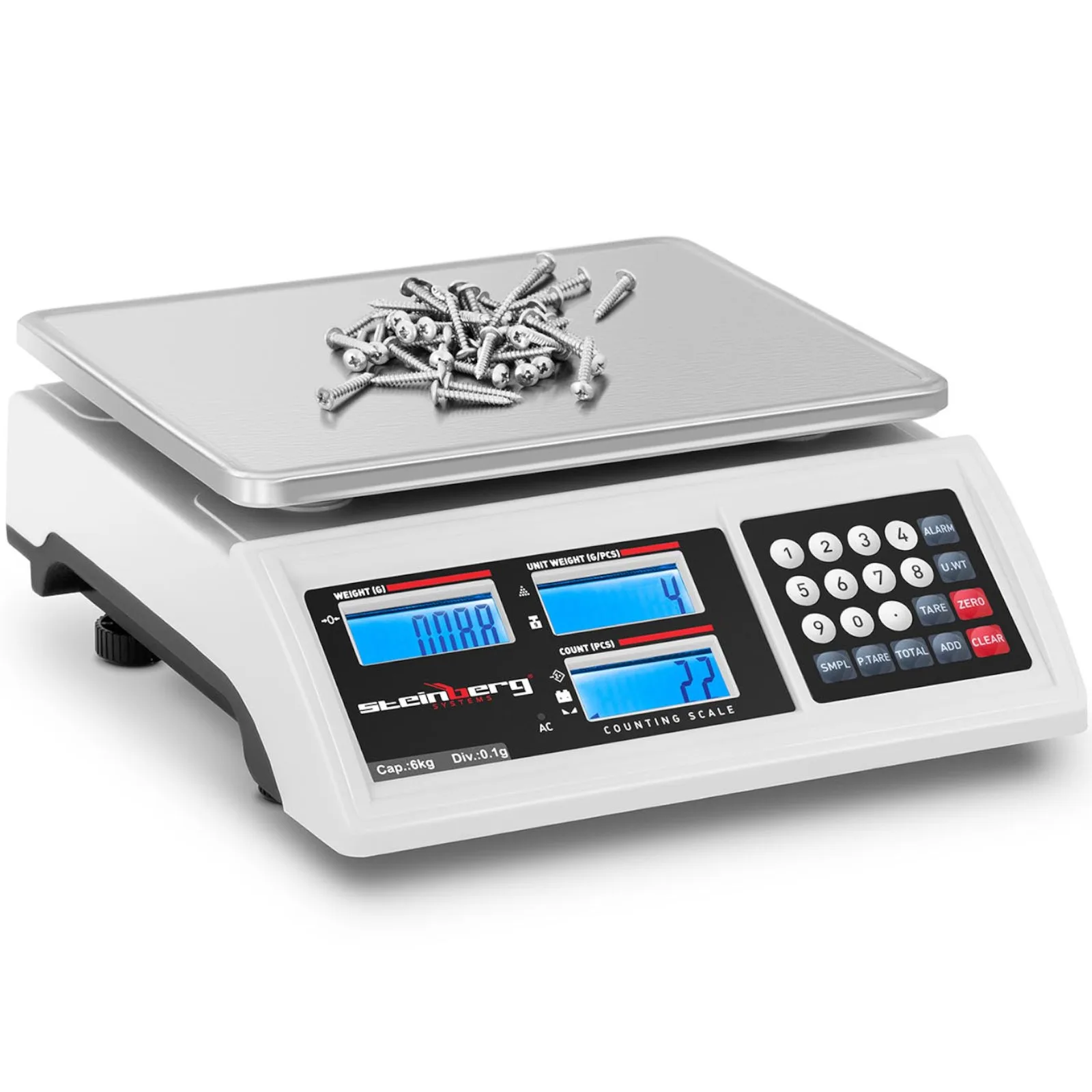 LCD RS232 kereskedelmi mérleg, 6000 g / 0,1 g 2