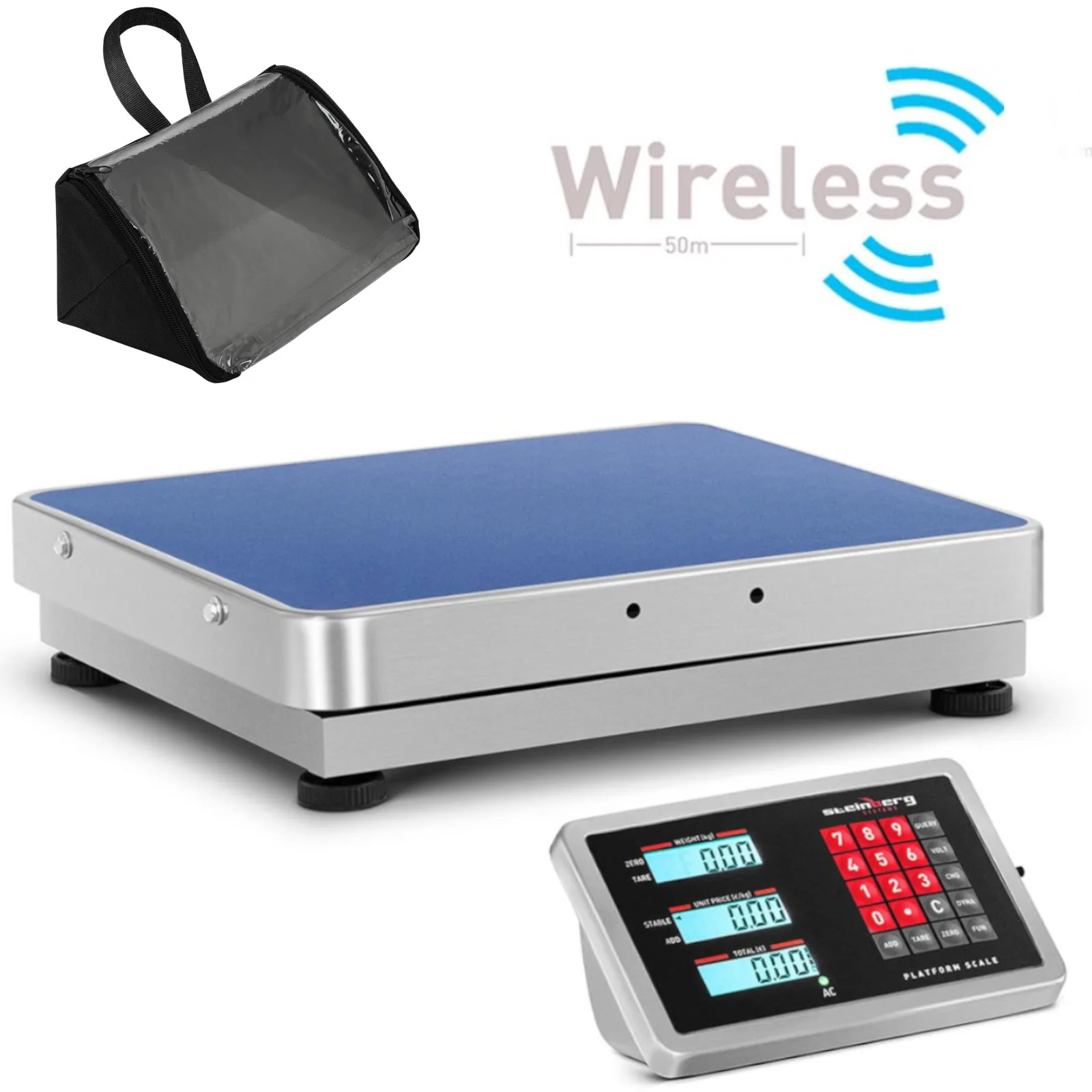 Vezeték nélküli WiFi platformmérleg 300 kg / 0,05 g