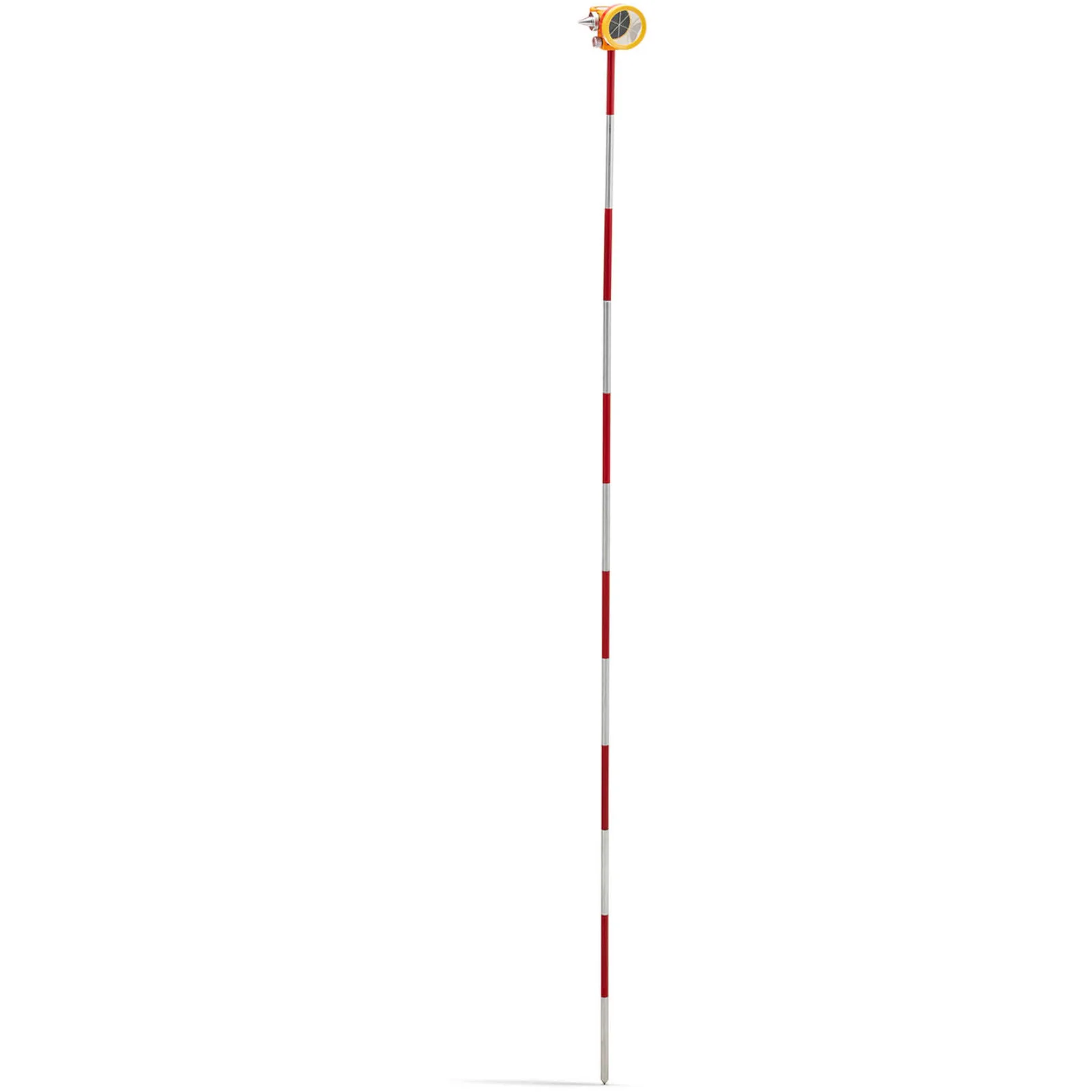Mini prizmás mérőtükör rúddal és talppal, ezüstbevonatú, átmérő 3,6 cm, 1,26 m 2