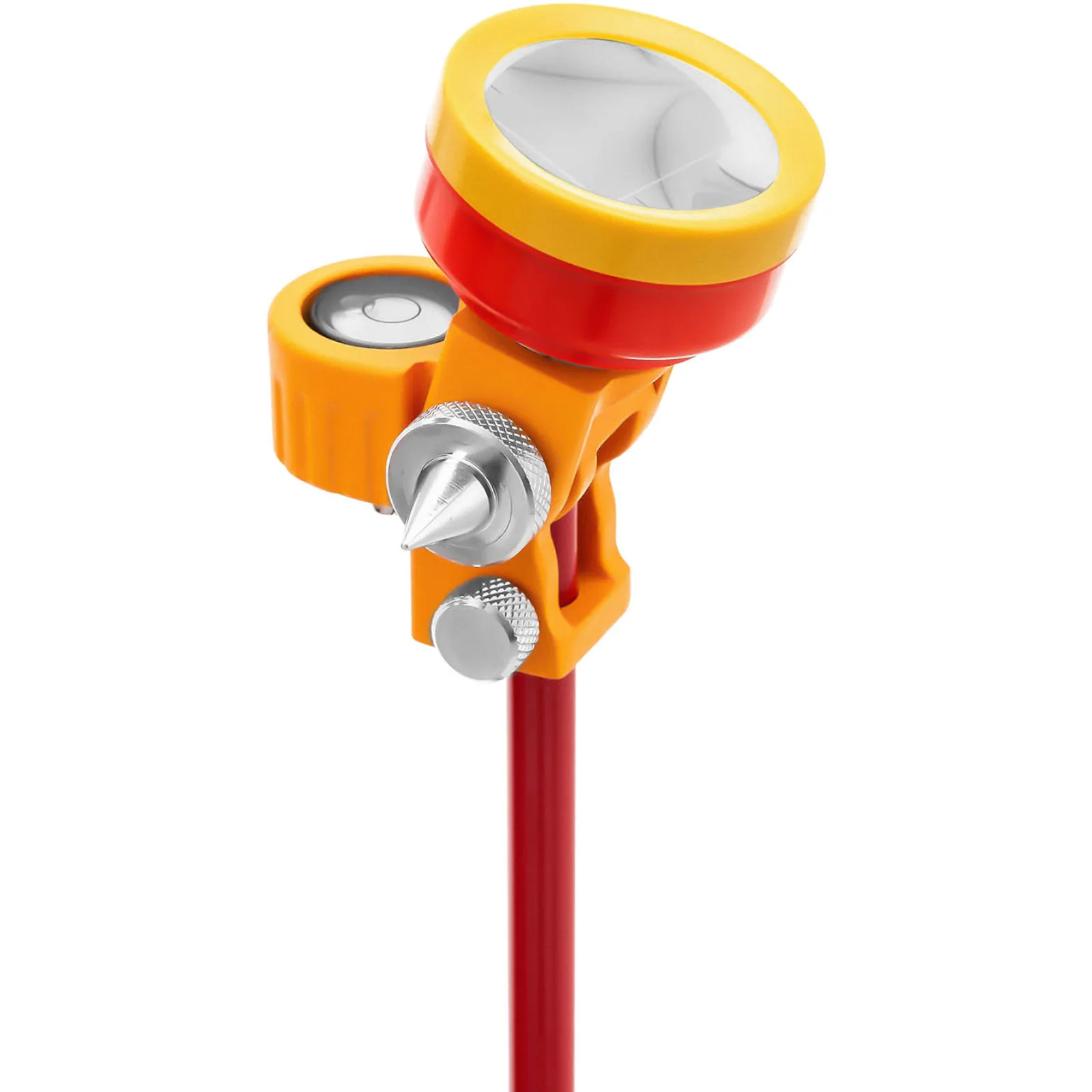 Mini prizmás mérőtükör rúddal és talppal, ezüstbevonatú, átmérő 3,6 cm, 1,26 m 3