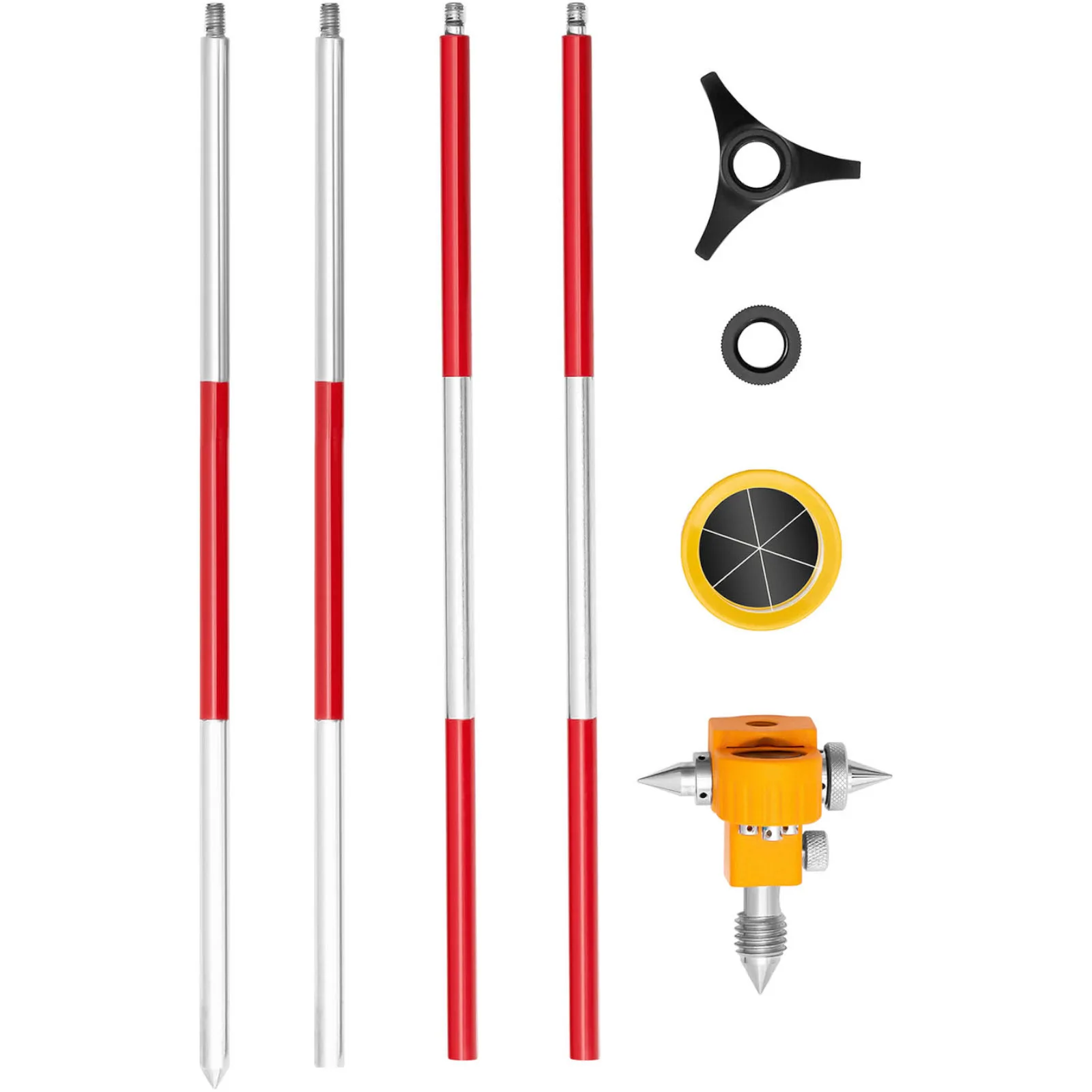 Mini prizmás mérőtükör rúddal és talppal, ezüstbevonatú, átmérő 3,6 cm, 1,26 m 6
