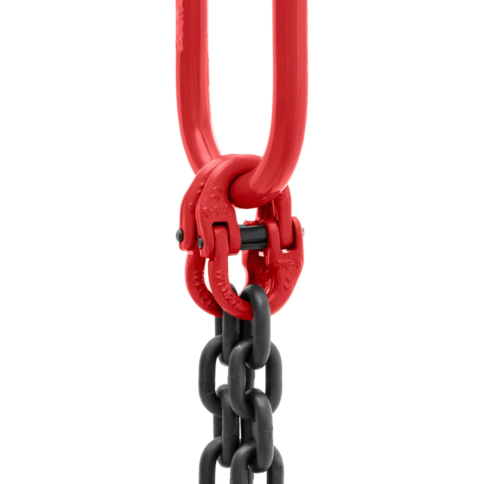 2-strand transport chain sling with hooks, 2 x 1 m, 2800 kg 3