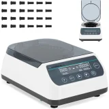 Laboratóriumi centrifuga 12 csőhöz, 2 az 1-ben rotor, 10 000 fordulat/perc, 48 W