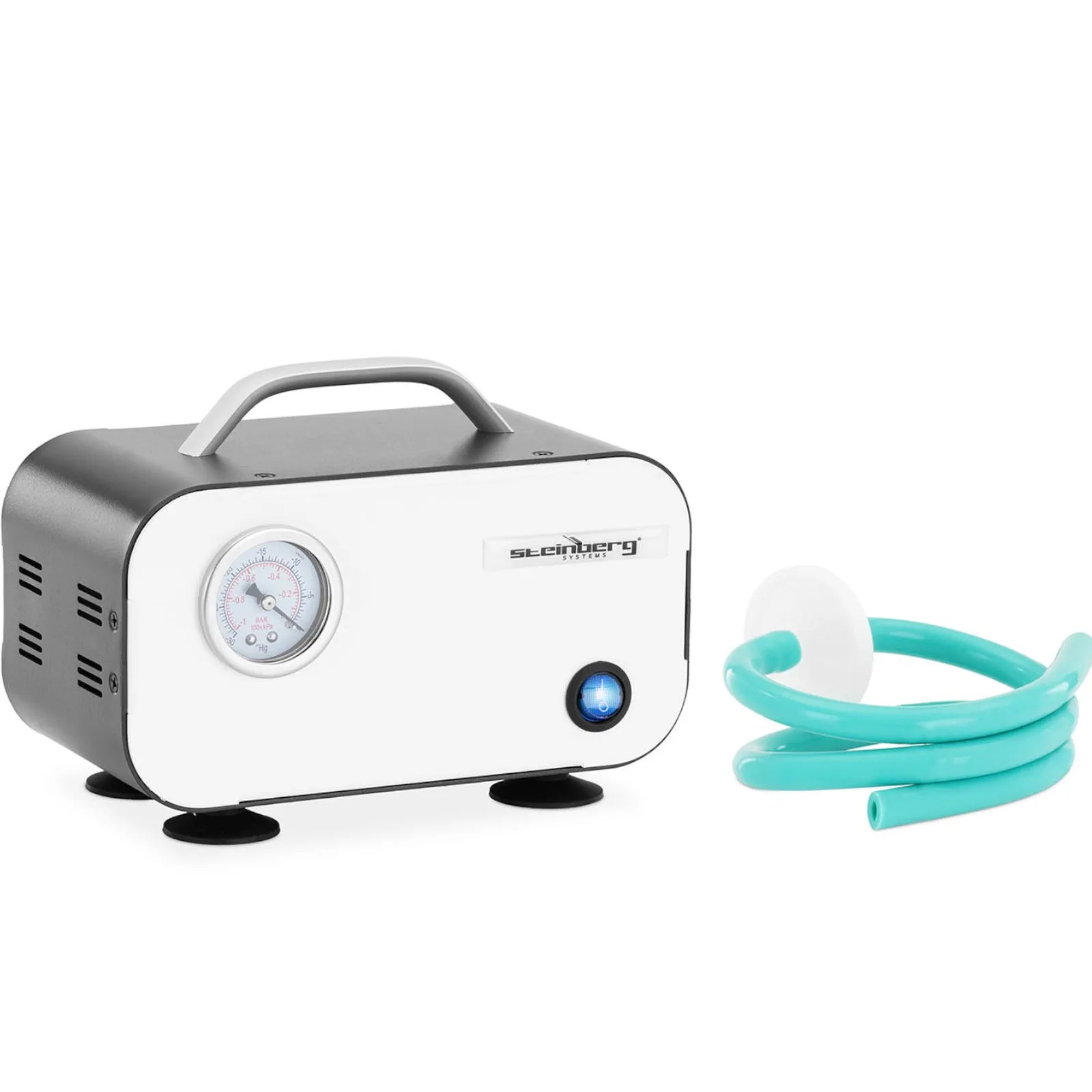 Pompa próżniowa laboratoryjna z manometrem bezolejowa 10 l/min 20 W 2