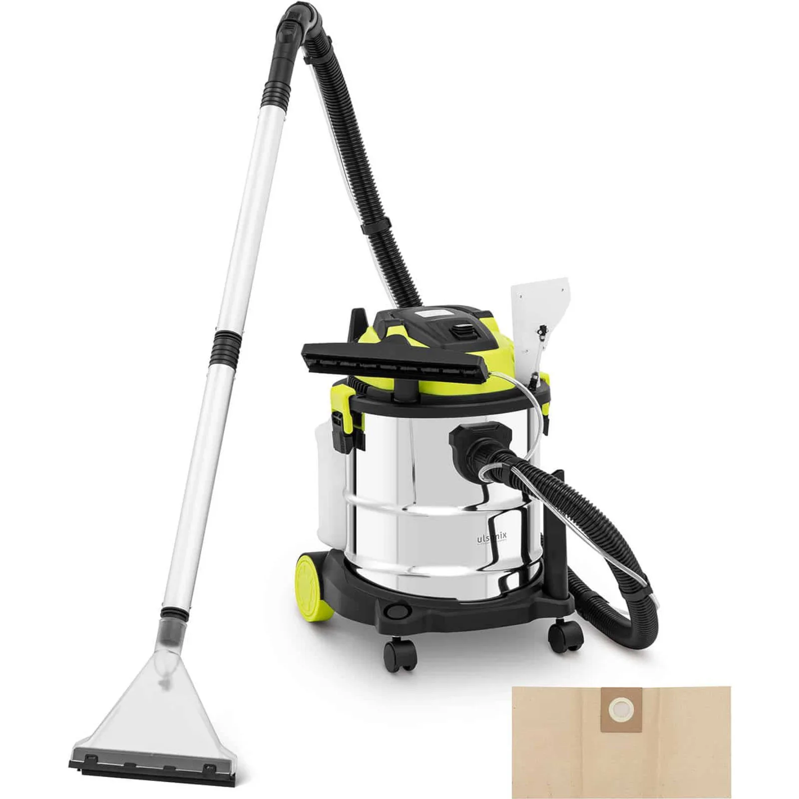 1200 W, 20 l-es nedves/száraz szőnyeg- és kárpittisztító porszívó