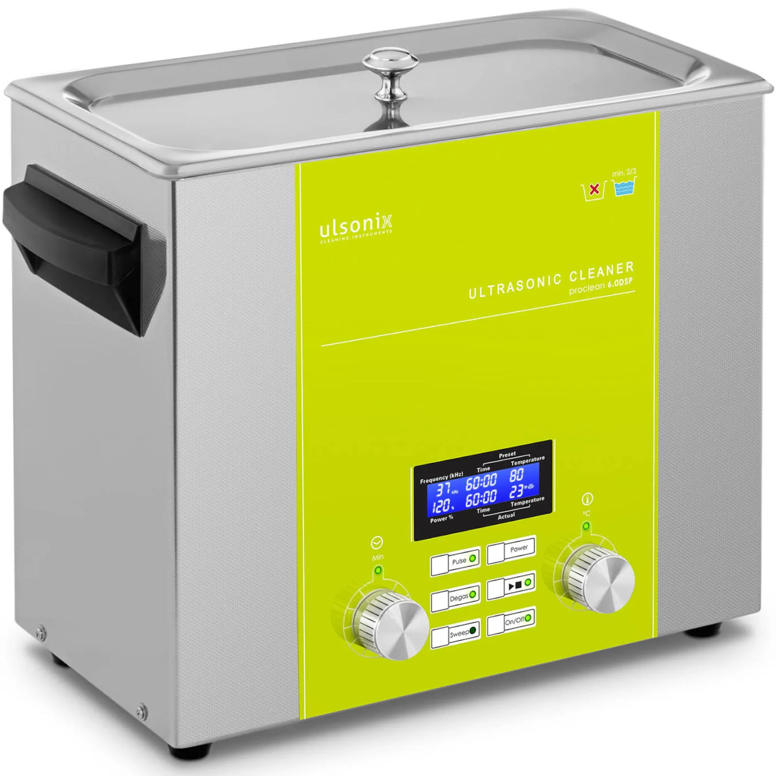 Ultrahangos tisztítófürdő LED-del, 6 l, 240 W 2