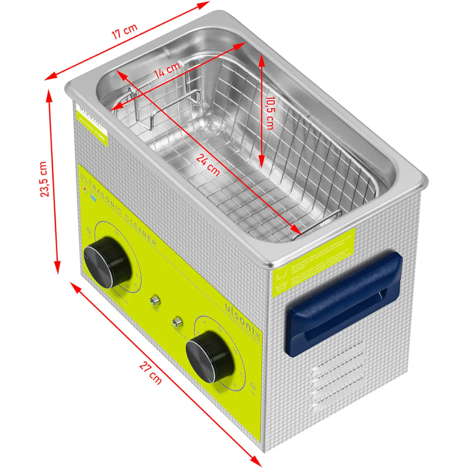 Aparat de curățat cu ultrasunete 3,2 L 120 W 6
