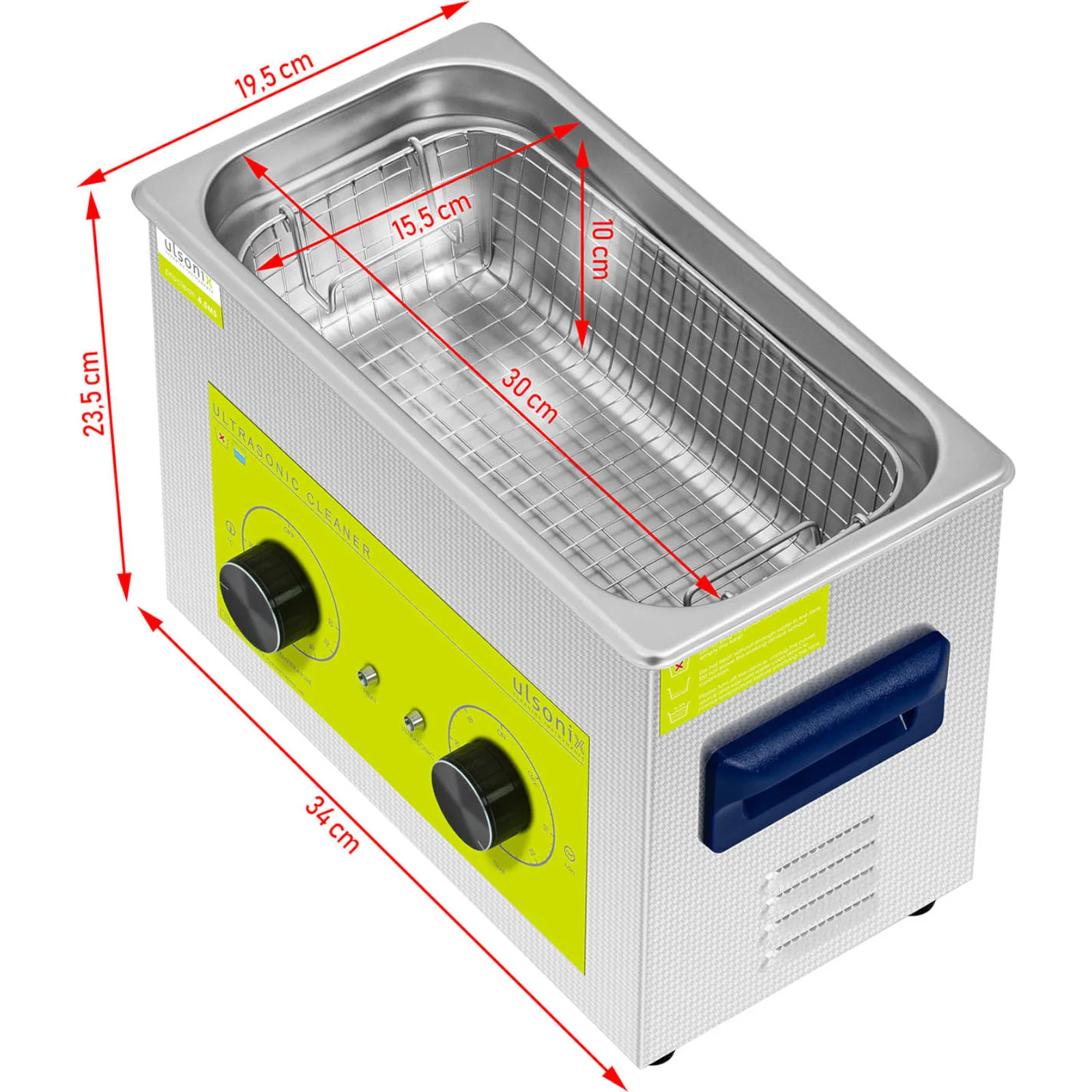 Ultrahangos tisztító 4,5 l 120 W 6