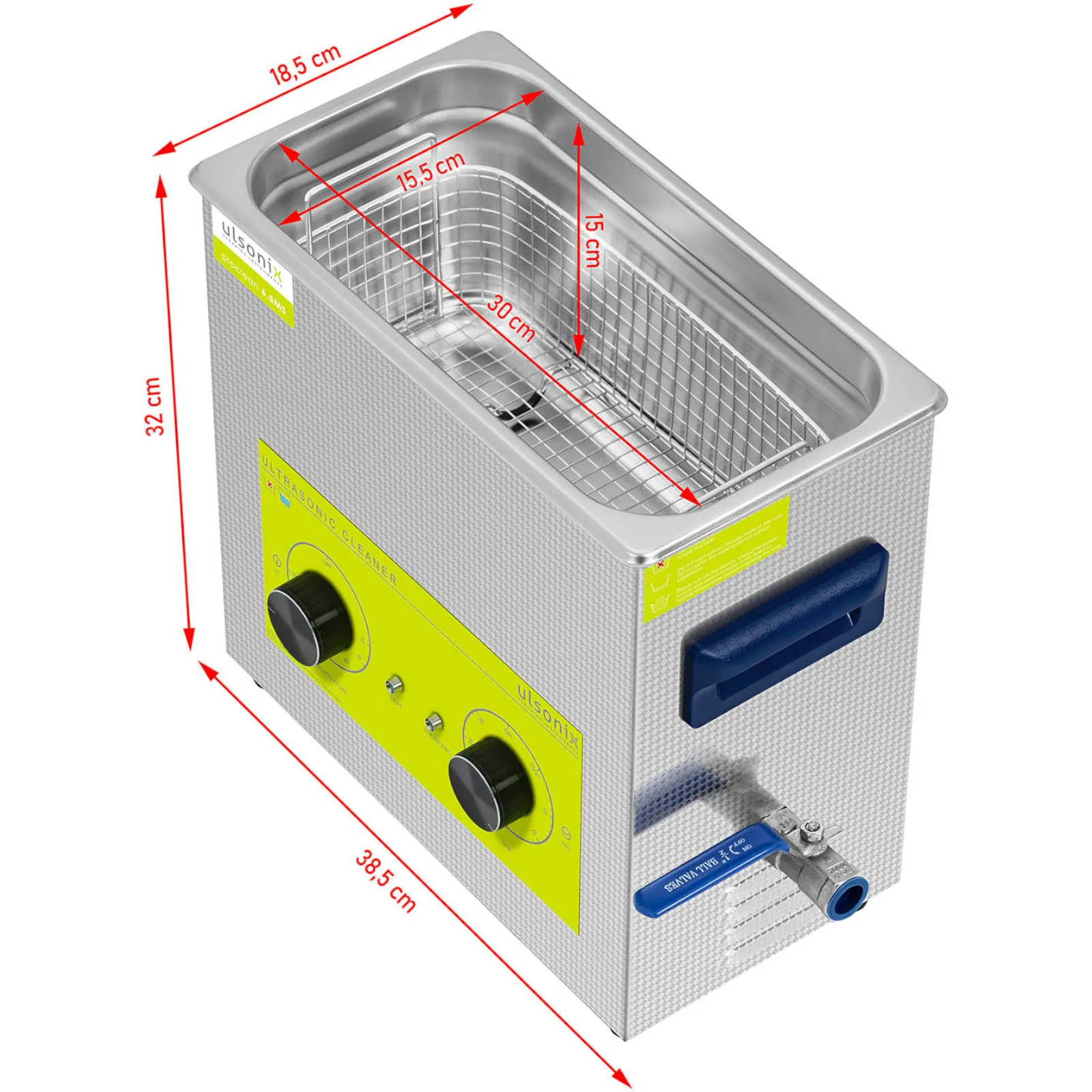 Aparat de curățat cu ultrasunete 6,5 L 180 W 6