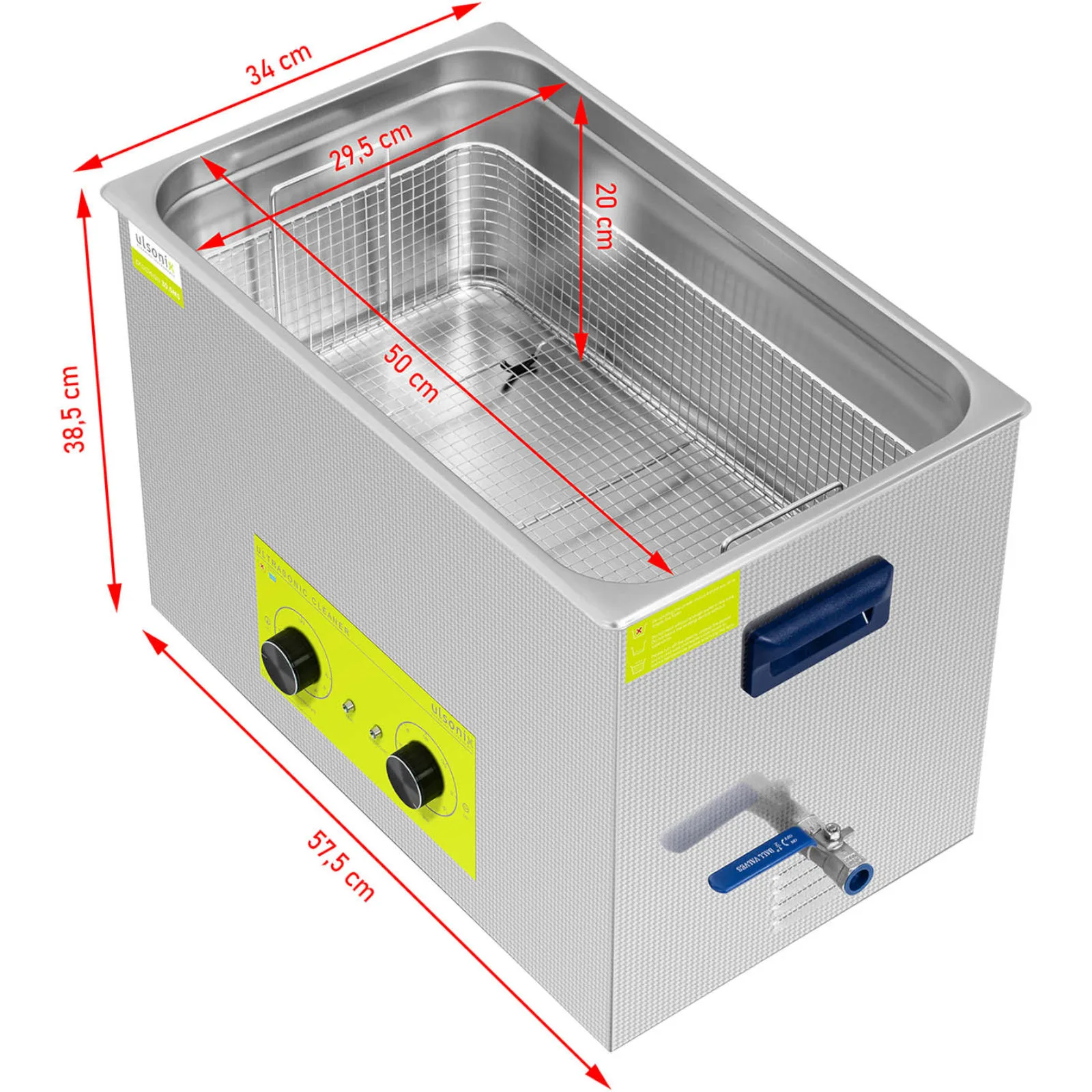 Baie de curățare cu ultrasunete, 30 L, 600 W 6
