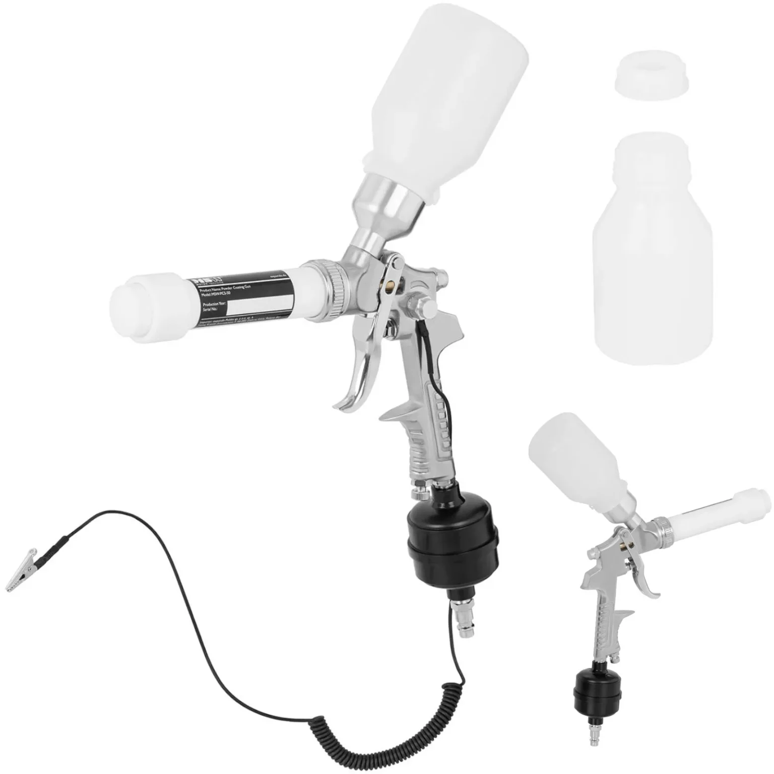 Pistol de vopsire cu pulbere 2 x 400 ml