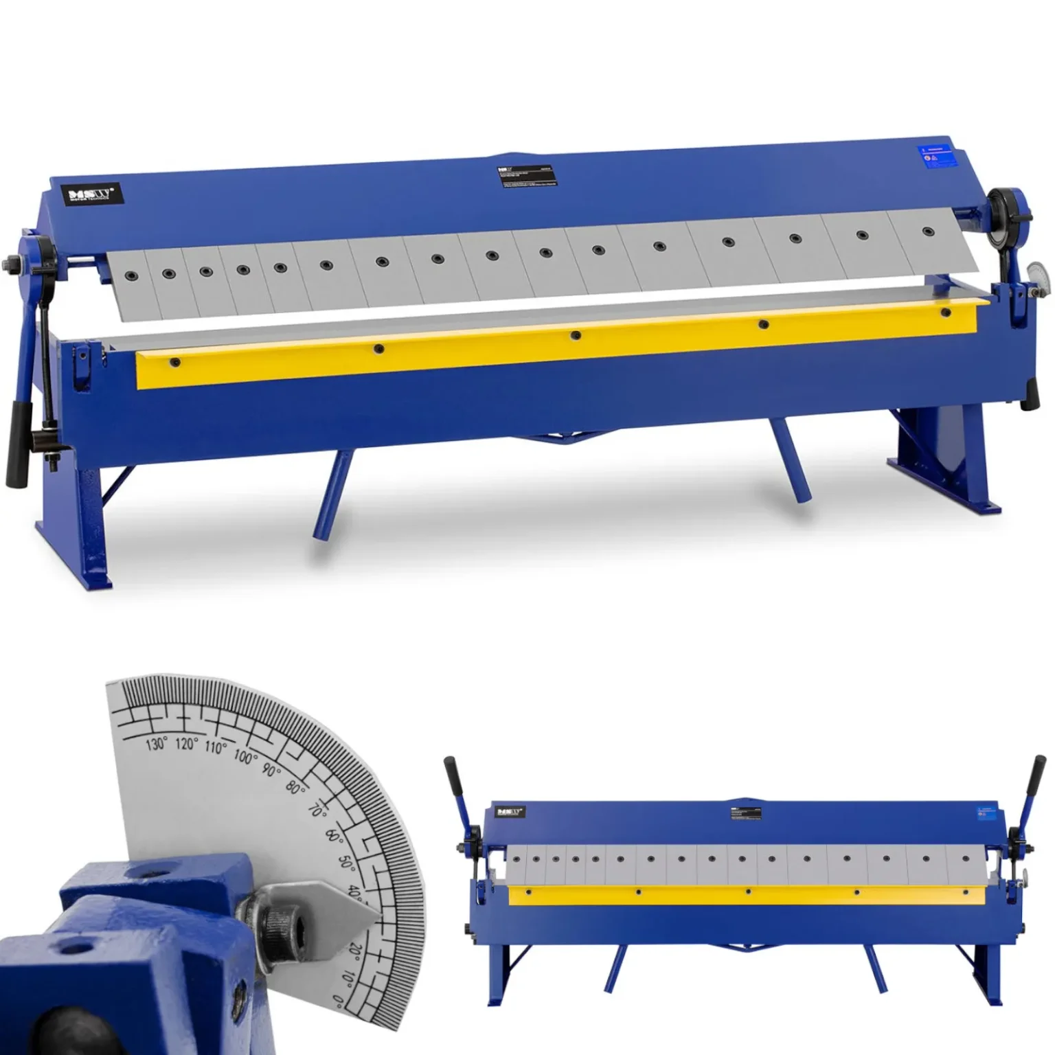 Mașină manuală de îndoit tablă segmentată, 0-135 grade, lățime 1220 mm Mașină manuală de îndoit tablă segmentată, 0-135 grade, lățime 1220 mm