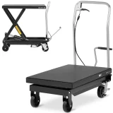 Cărucior cu masă cu platformă elevatoare tip foarfecă pentru transport și ridicare, 815 x 500 mm, 500 kg