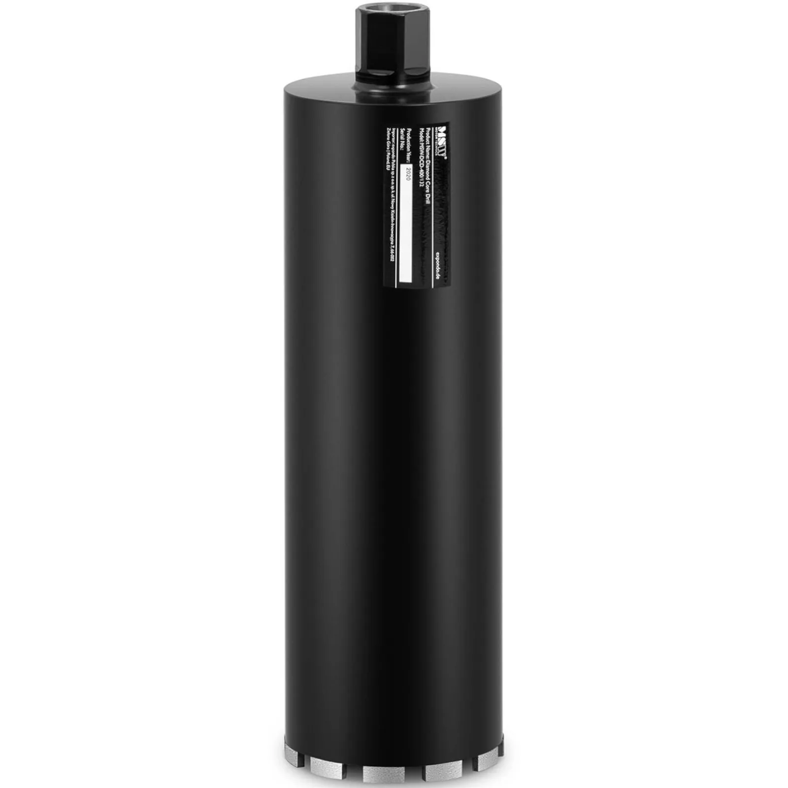 Diamond core drill bit for concrete, stone, and granite, 132 mm diameter, 400 mm 2
