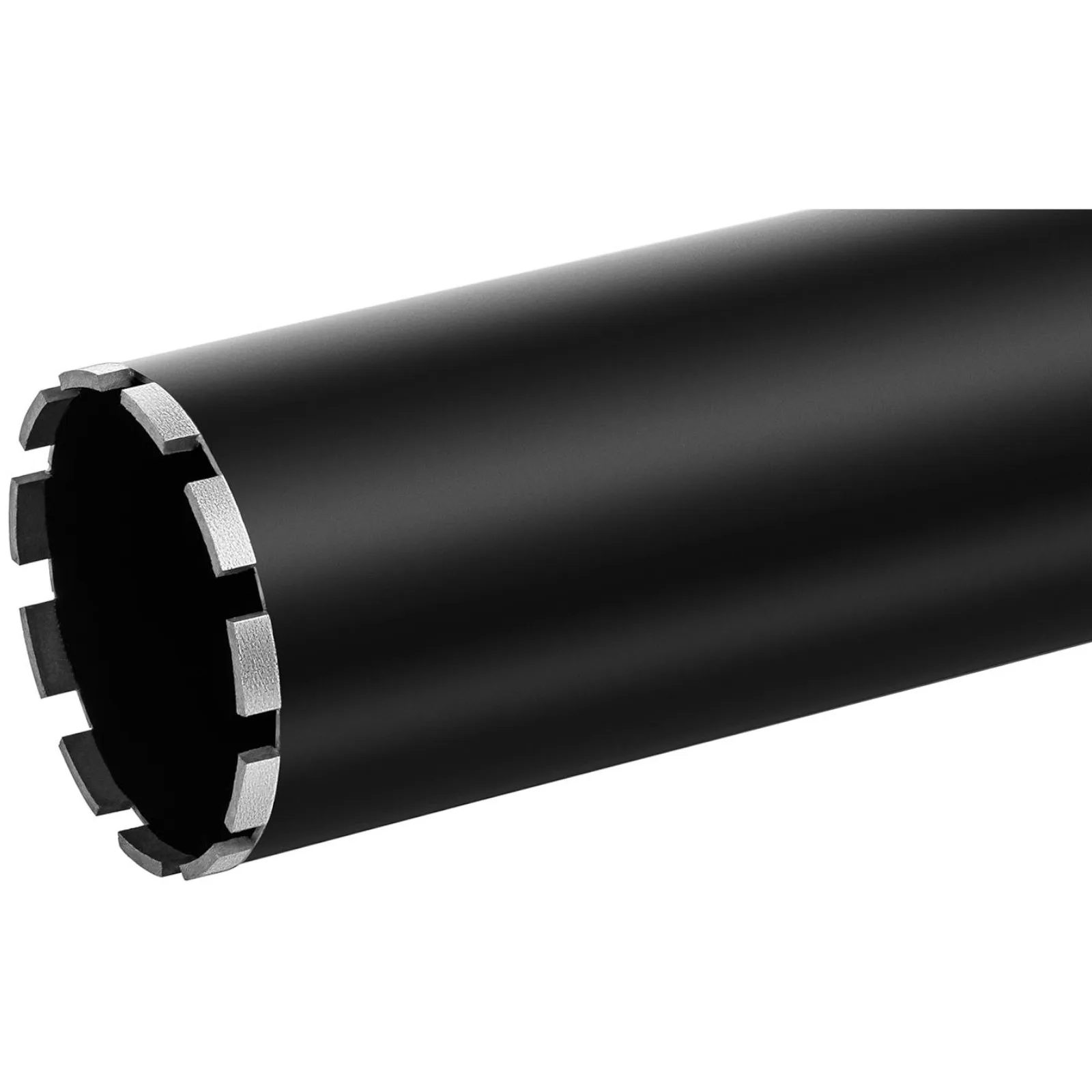 Diamond core drill bit for concrete, stone, and granite, 132 mm diameter, 400 mm 3