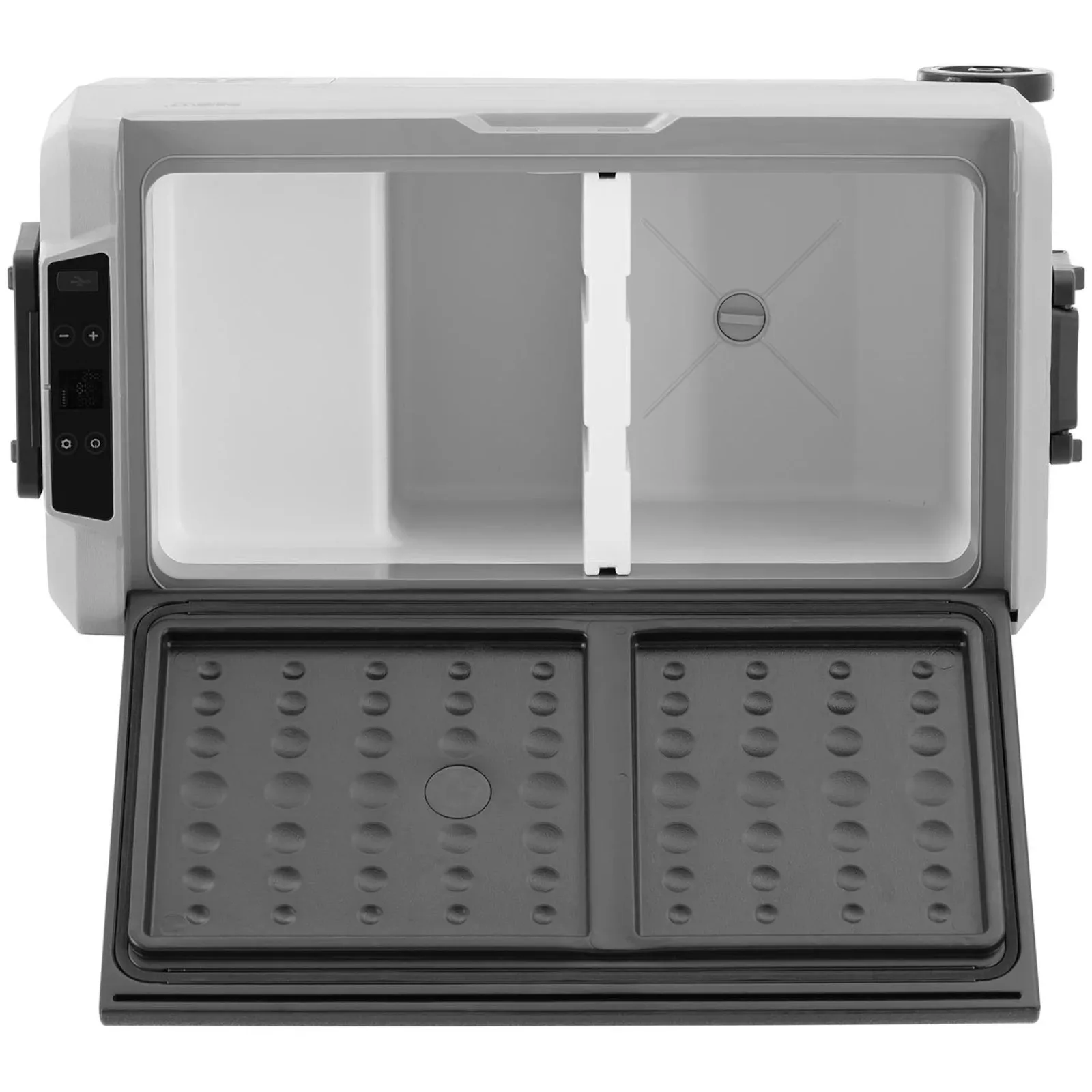 Kerekes autó- és utazóhűtő, 2 különálló zóna, AC/DC 80 W, 36 l 4