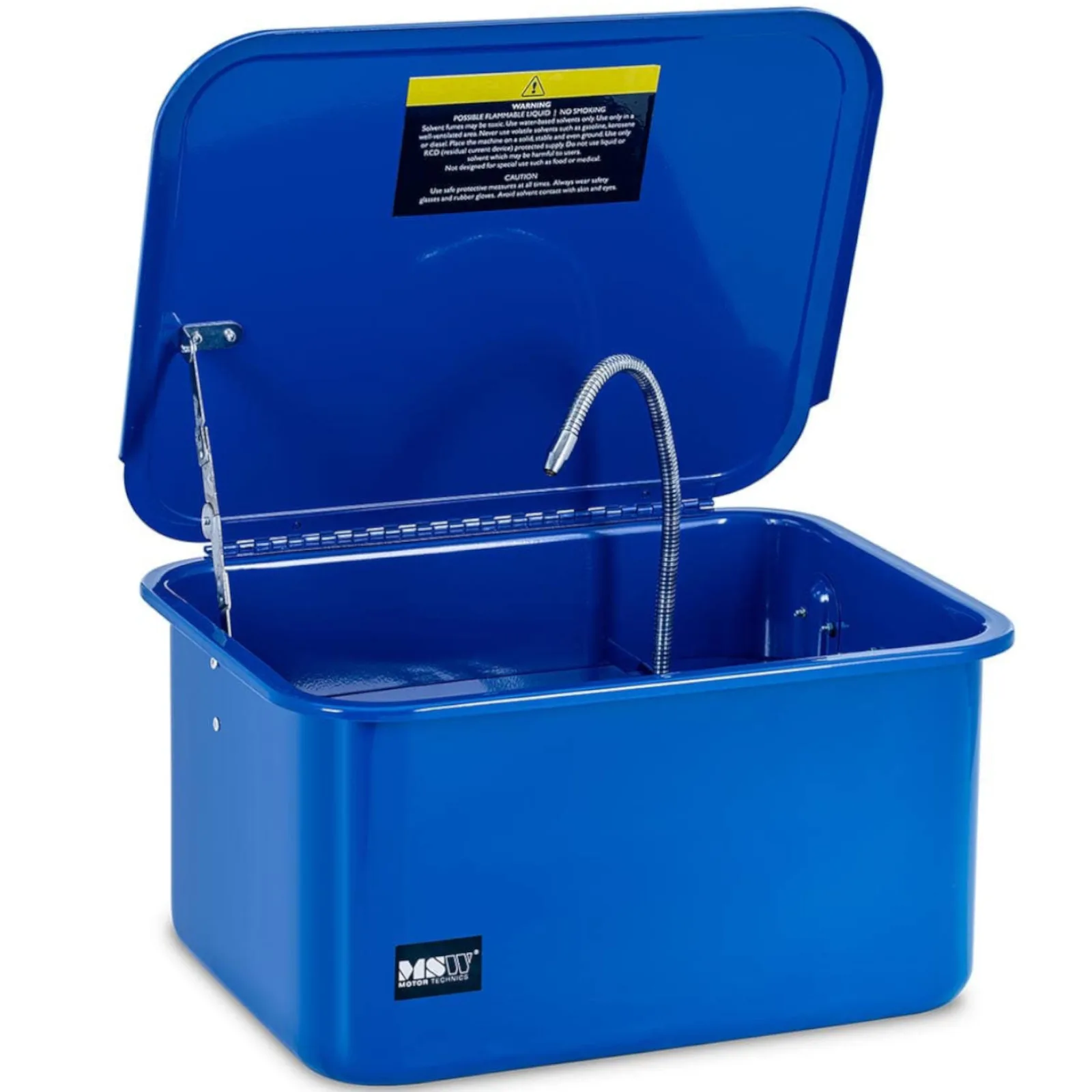 Műhelyi mosó gép autóipari szerszámokhoz, kefével, 20 l, 3,3 l/perc