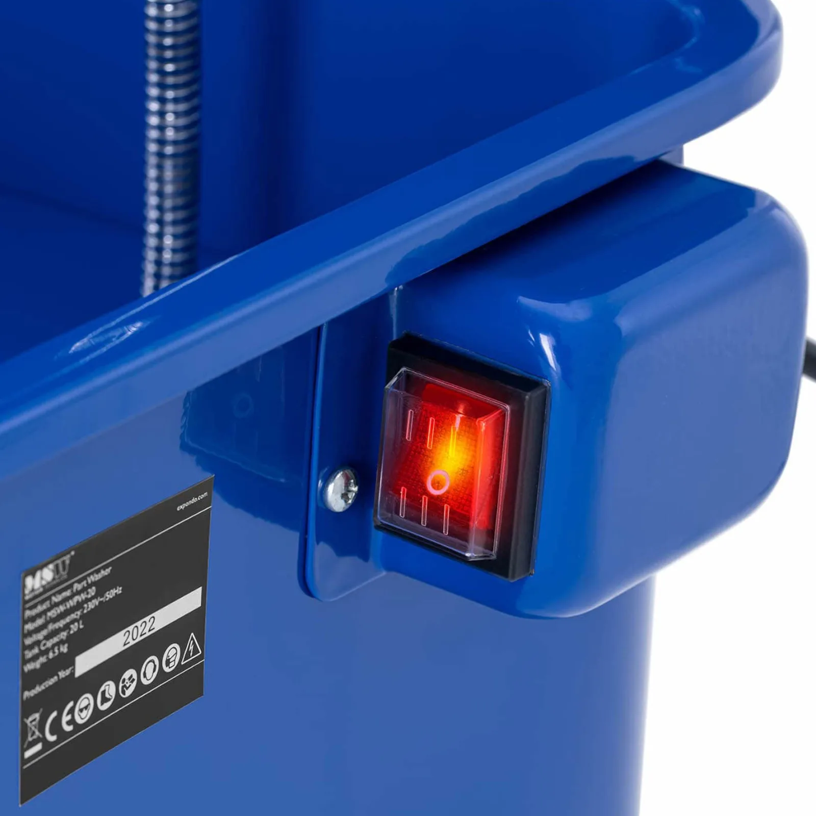 Werkstatt-Hochdruckreiniger für Kfz-Werkzeuge mit Bürste, 20 l, 3,3 l/min 4
