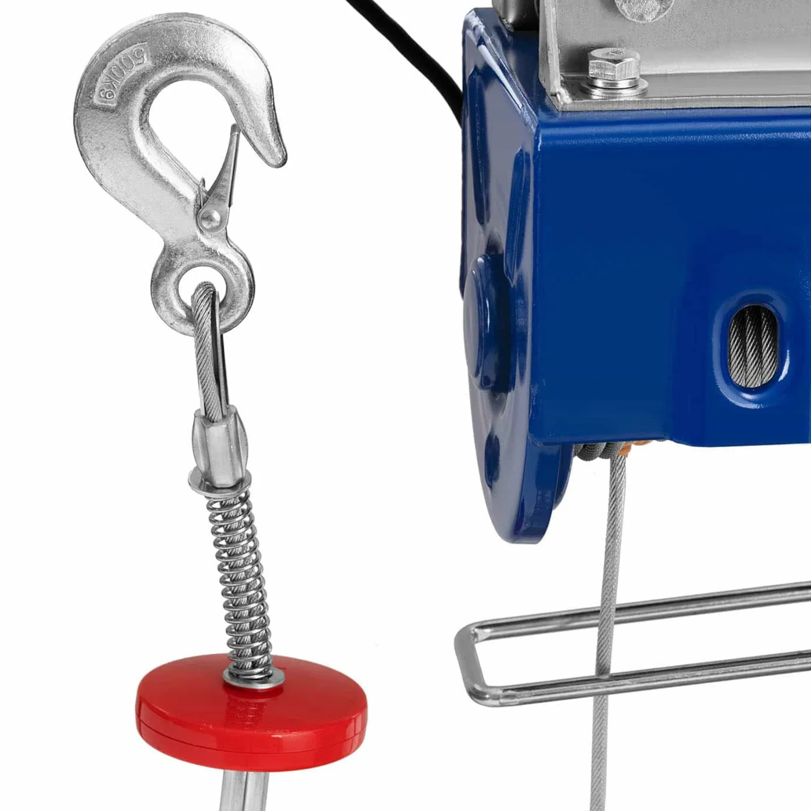 1600 W-os elektromos kötélcsörlő kocsival, 12 m, 500 kg 4