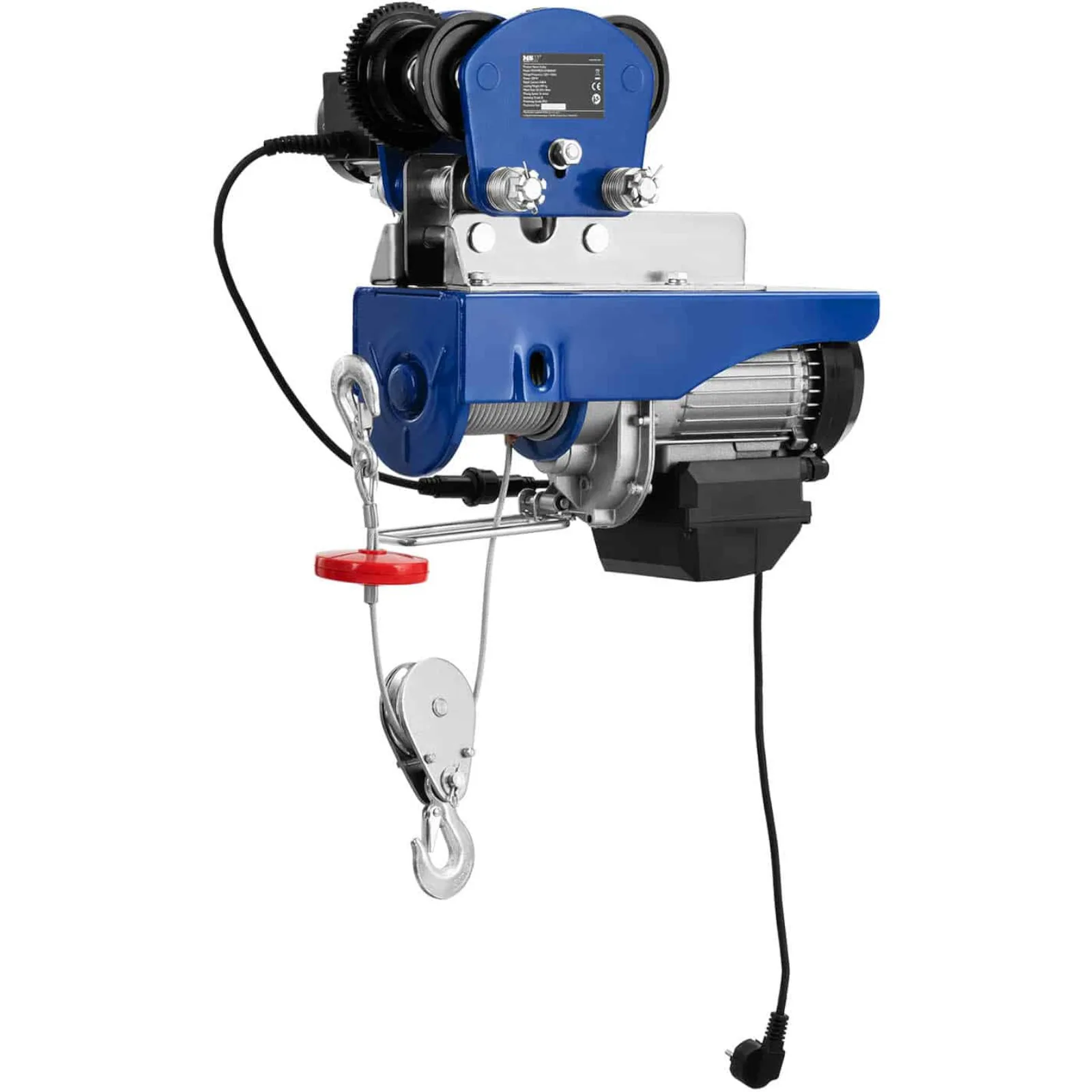 Elektromos csörlő kábeles emelővel 1350 W 12 m 400 kg 2