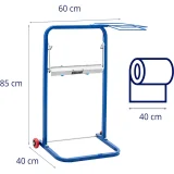 Suport industrial pentru distribuitor de cârpe de curățare cu suport pentru sac, lățime 40 cm, diametru 50 cm, până la 10 kg 6