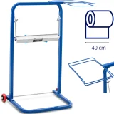 Suport industrial pentru distribuitor de cârpe de curățare cu suport pentru sac, lățime 40 cm, diametru 50 cm, până la 10 kg