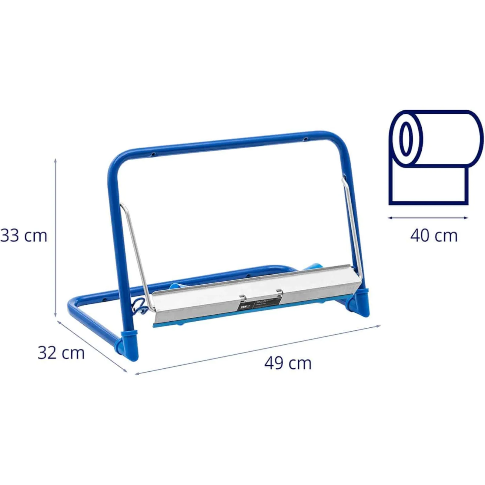 Wall-mounted industrial cleaning cloth holder, 40 cm wide, 50 cm diameter, up to 5 kg 5