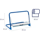 Wall-mounted industrial cleaning cloth holder, 40 cm wide, 50 cm diameter, up to 5 kg 5