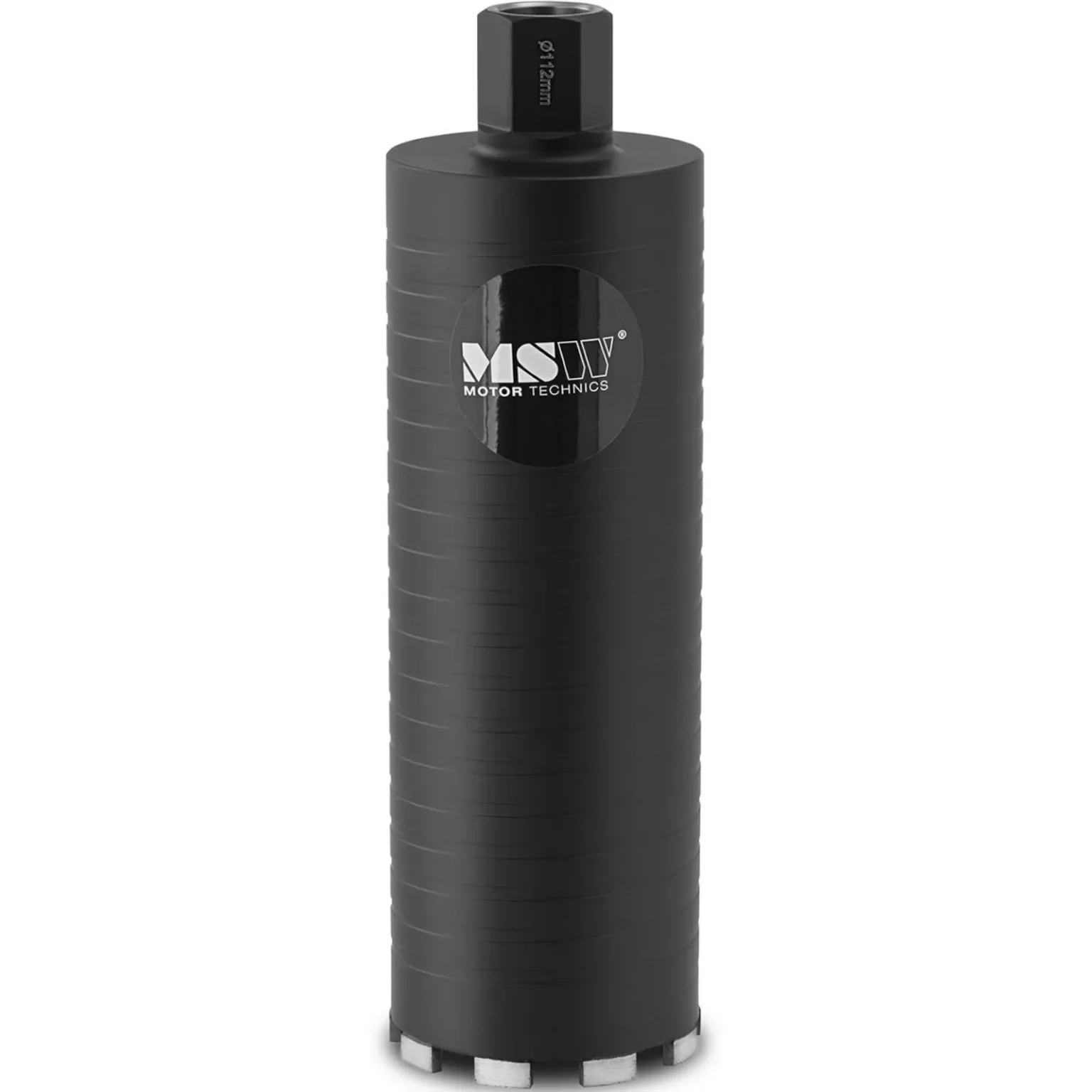 Coroană diamantată pentru găurire uscată, 112 x 380 mm, 95 HRB, 1-1/4'' UNC