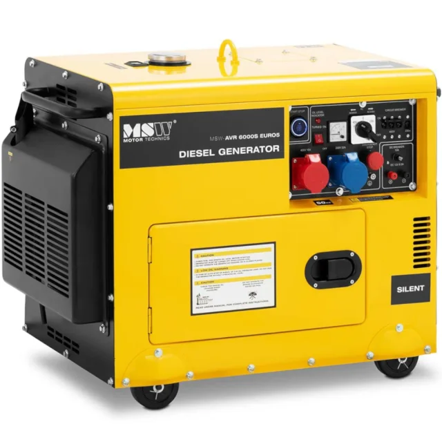 Dízel áramfejlesztő 16 l 240/400 V 6000 W AVR