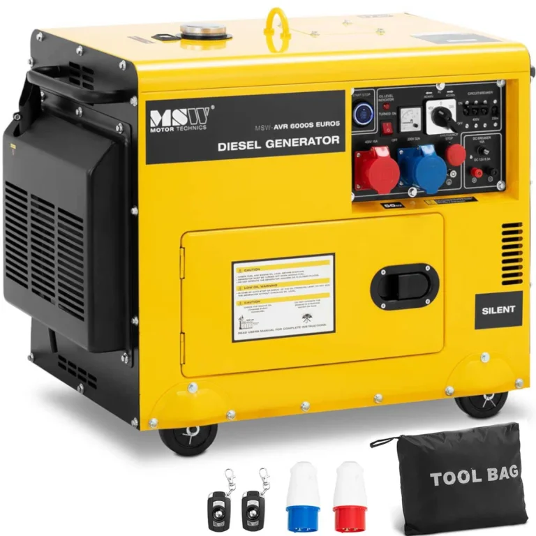 Dízel áramfejlesztő 16 l 240/400 V 6000 W AVR