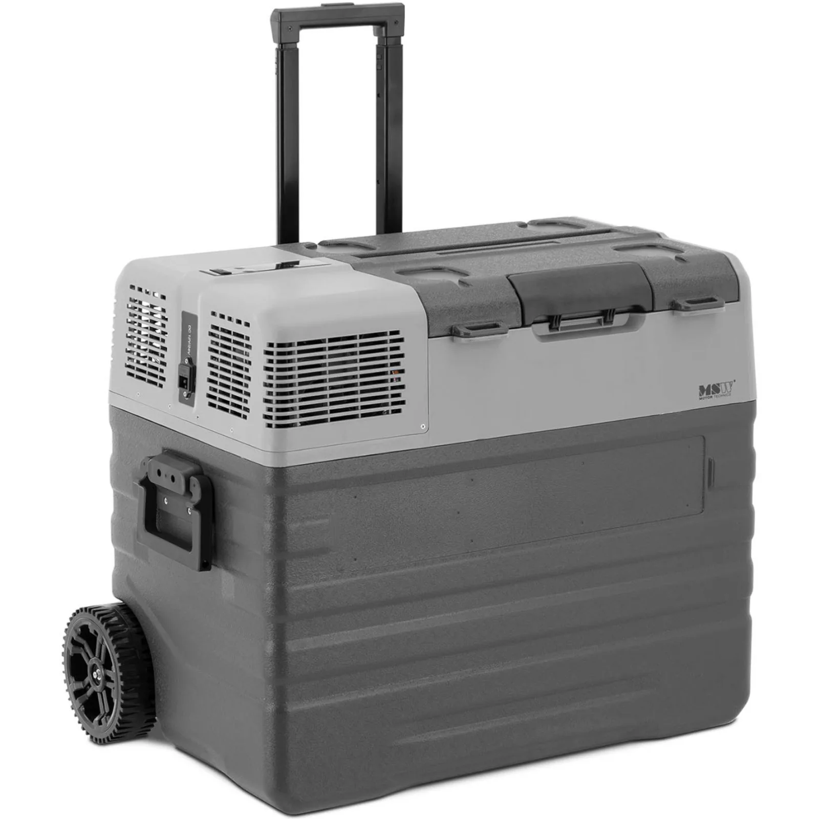 Hordozható, kerekes autohűtő fagyasztási funkcióval, 12/24 V DC/AC, 60 W, 52 l