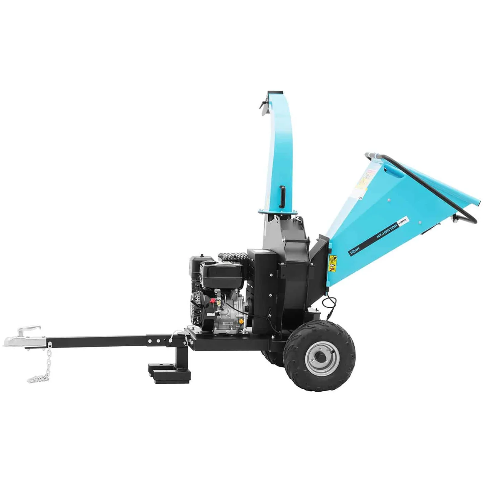 Tocător/măcinător de grădină pentru crengi și așchii de lemn, alimentat cu benzină, 100 mm, 15 CP 5