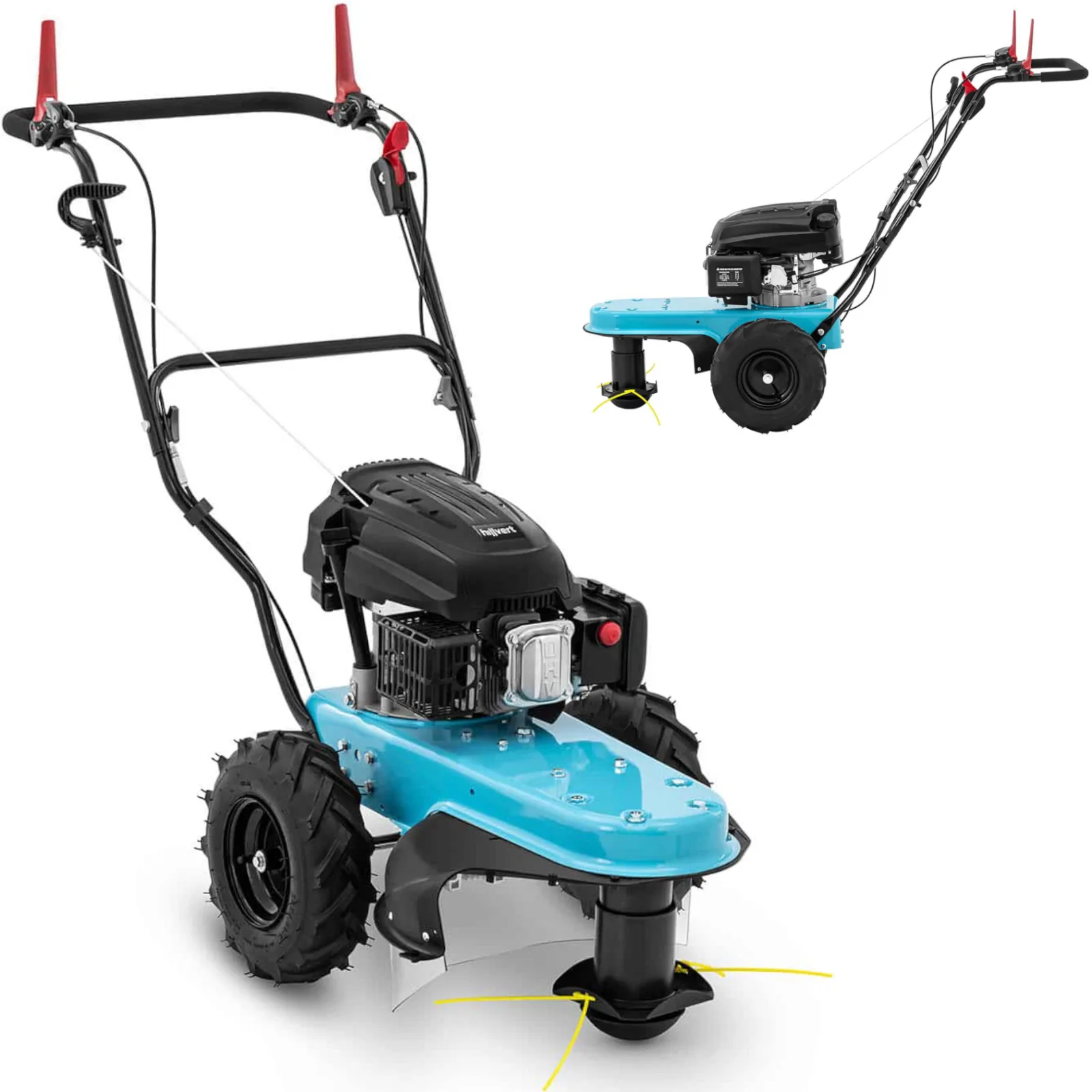 Gázüzemű fűnyíró magas fű és gyomokhoz, 58 cm vágási szélesség, 3 kW